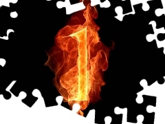 1, Fire, number