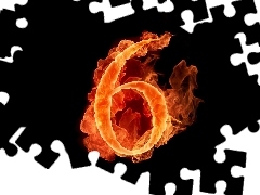6, Fire, number