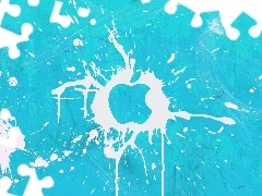 Apple, Blue, logo