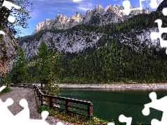 Mountains, Lake Gosau, Austria, Way