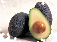 stone, avocado