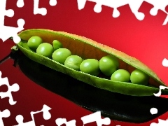 Green, Red, background, peas