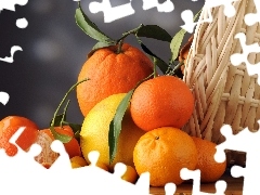 basket, orange, mandarin