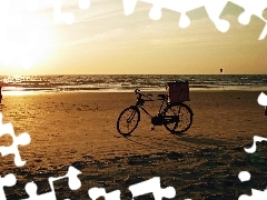 sea, Kids, Bike, Beaches