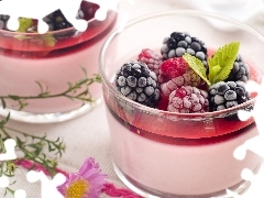 Blackberry, dessert, blackberries