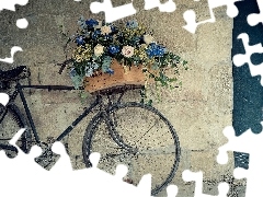 box, Bike, wall