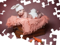 bunny, Baby, Hat
