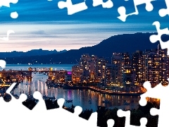 illuminated, Vancouver, Canada, Town