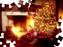 burner chimney, family, christmas