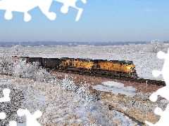 winter, Train, Commodities, snow