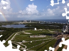 cosmic, Great Rainbows, NASA, ferry, Base