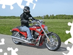Harley Davidson Screamin Eagle, Red, Cruiser