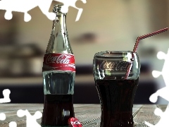 Coca, Bottle, cup, cola