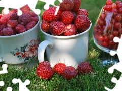 currants, raspberries, Strawberries