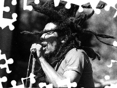 Mike, Bob Marley, dreadlocks
