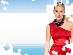 Sienna Miller, red hot, dress, Necklace