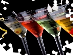 drinks, four, color