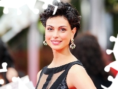smiling, face, ear-ring, Morena Baccarin