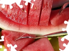 Forks, watermelon, cuts
