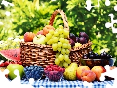Garden, Fruits, basket