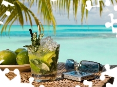 Glasses, Sunscreen, cup, limes, Drink