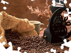 coffee, mill, grains, coffee, bag, Do