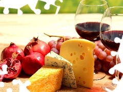 Wine, Cheese, Grapes, grenades