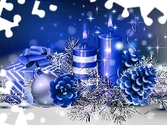 blue, christmas, graphics, headdress