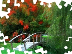 Park, bridges, graphics, Willow