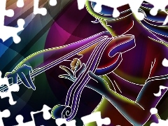 Violinist, graphics