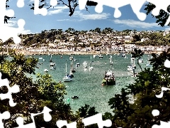 Cornwall, England, Gulf, The town of St Mawes, Yachts