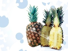 Halves, ananas, Two