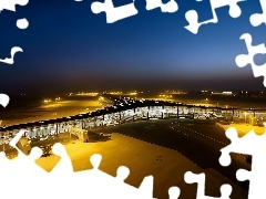 illuminated, Terminals, port, air, pekin