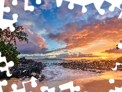 sea, Aloha State Hawaje, Palms, Beaches, Great Sunsets, Maui Island
