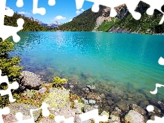 Joffre, Canada, Stones, Mountains, lake