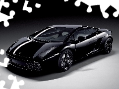 headlights, Black, Lamborghini Gallardo