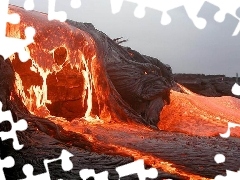 Lava, explosion, volcano