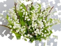 Vase, bouquet, Lily of the Valley