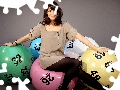 smiling, Balls, Lotto, Gemma Arterton