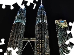 Petronas Towers, Kuala Lumpur, Malaysia, night