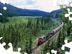 Mountains, long, Train