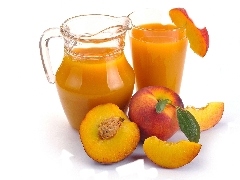 jug, juice, nectar, peaches