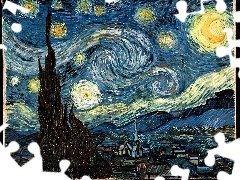Vincent Van Gogh, Starry, night, the