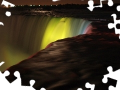 Ontario, Canada, Niagara Falls, Night, waterfall