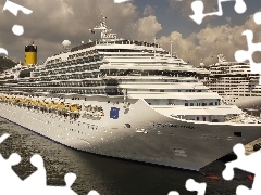port, Ship, passenger, Costa Concordia
