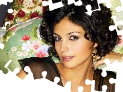 happy, face, Pillow, Morena Baccarin