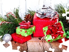 decoration, twig, pine, gifts