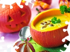 soup, DBZ, pumpkin, cream
