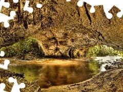 cave, River
