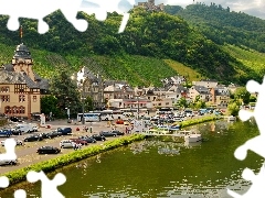 river, Germany, town, by, panorama
